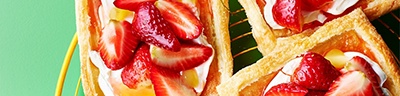 Strawberry & mascarpone tartlets