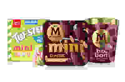 Mini uce cream tubs, sticks & bites