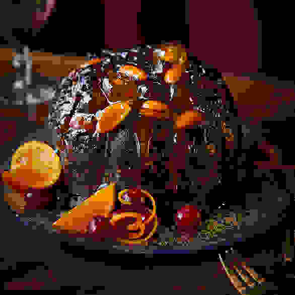 No.1 Jewelled COINTREAU & Cranberry Christmas Pudding Large