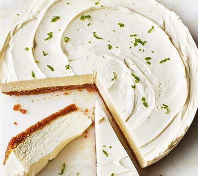 Lime & ginger cheesecake