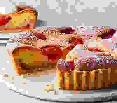 Strawberry & brown butter frangipane tart 