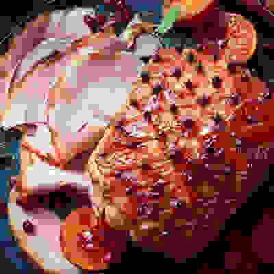 Image of Smoked paprika and maple glazed ham