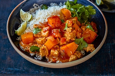 Jamaican-style vegetable curry