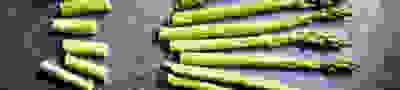 Chopped asparagus spears