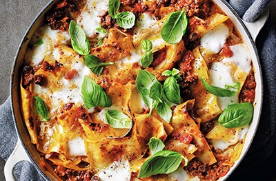 All-in-one vegetarian lasagne