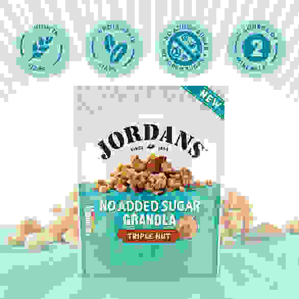 Jordans No Added Sugar Triple Nut Granola Breakfast Cereal