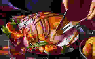How to carve a turkey crown