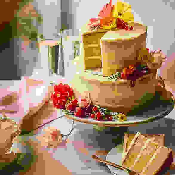 Two Tier Naked Cake