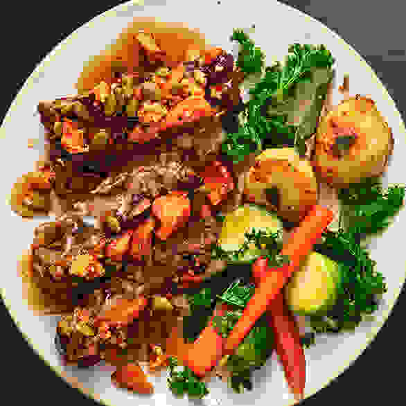 Waitrose PlantLiving Seeded Mushroom Sweet Potato Roast