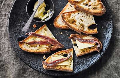 Anchovies with bread & butter