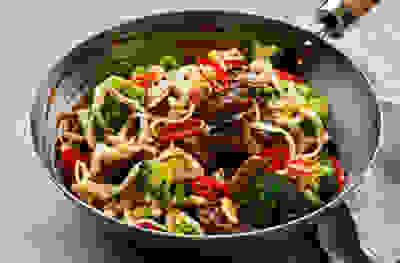 Beef and broccoli noodles