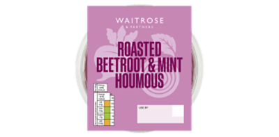 roasted beetroot & mint houmous