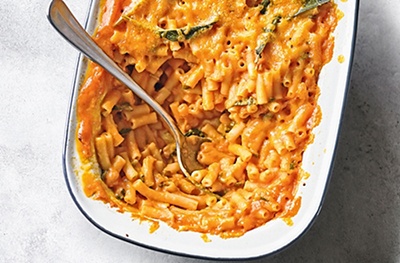 Butternut mac & cheese with sage