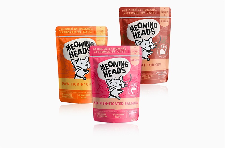 Meowing Heads cat food