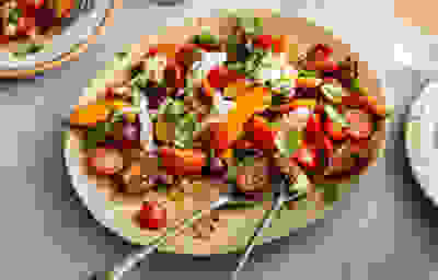Stone fruit caprese