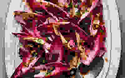 Chicory and maple bacon salad