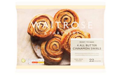 Frozen cinnamon swirls