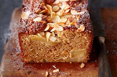 Conference pear and cardamom loaf cake