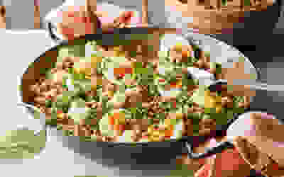 Kedgeree style monkfish rice