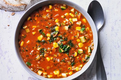 Essential warming lentil soup