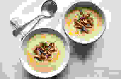 Garlicky potato soup