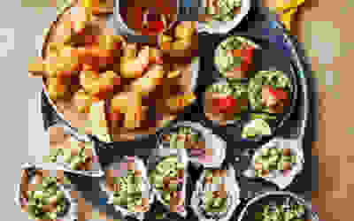 Seafood grazing board recipe