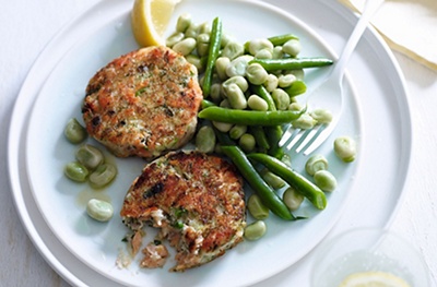 Heart-healthy trout & dill fishcakes