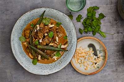 Indonesian beef rendang curry
