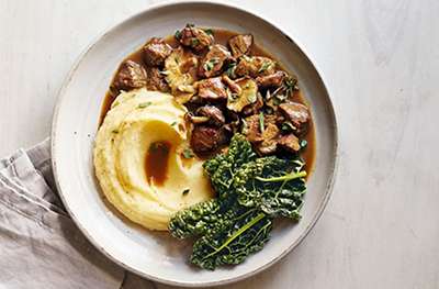 Italian-style beef & mushroom casserole