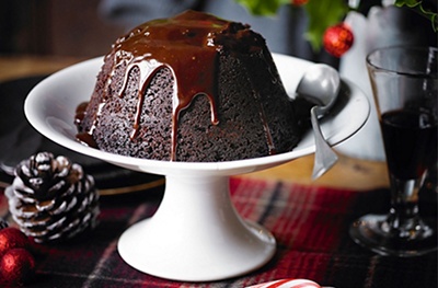 Martha's mint chocolate Christmas pudding 
