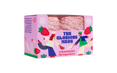 Strawberry Meringue Nests