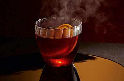Midwinter boulevardier cocktail