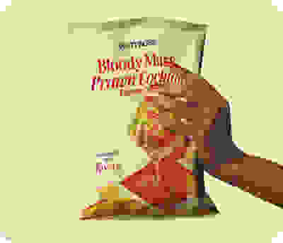 Bloody Mary prawn cocktail crisps