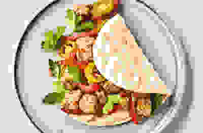 Quorn shawarma wraps