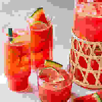 Rosé & watermelon sangria  