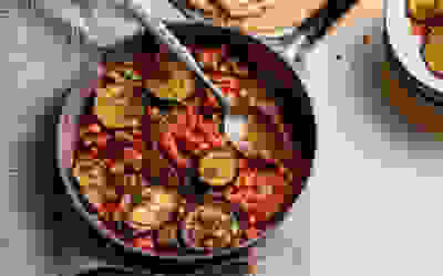 See the Spiced aubergine stew recipe