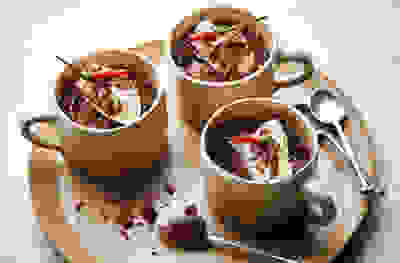 Spiced chocolate pots