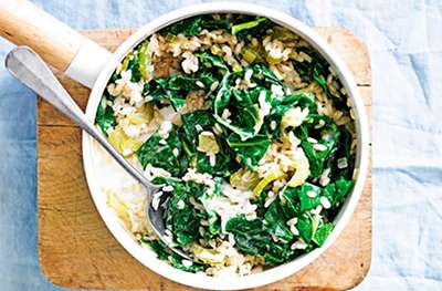 Spring green risotto