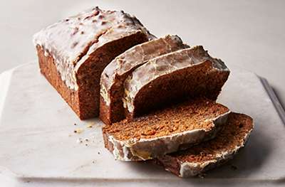 Sticky double ginger & rum loaf