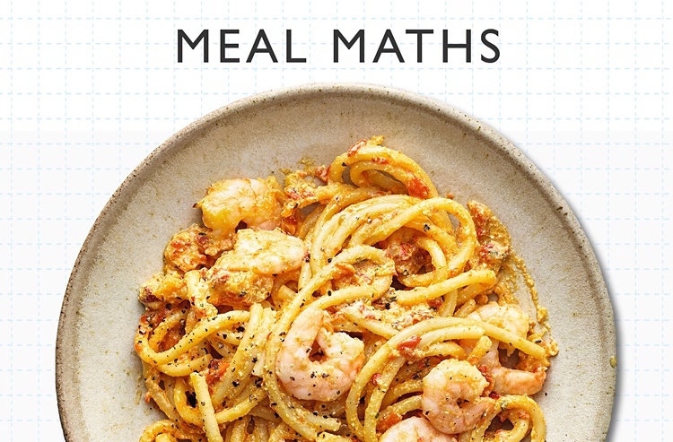 Meal Maths - Chargrilled pepper & prawn bucatini 