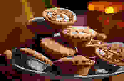 Stack of mince pies