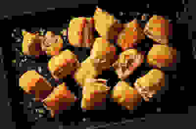 Christmas frozen party food - sausage rolls