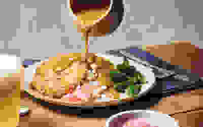 Turkey korokke with curry sauce recipe