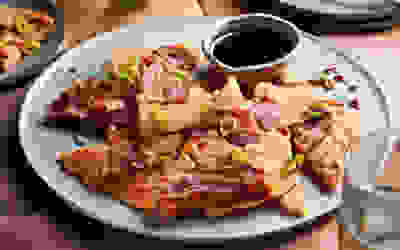 Bacon kimchi pancakes