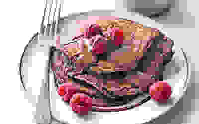 Chocolate brownie pancakes