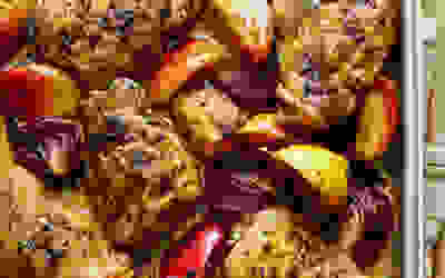 Chicken and apple traybake