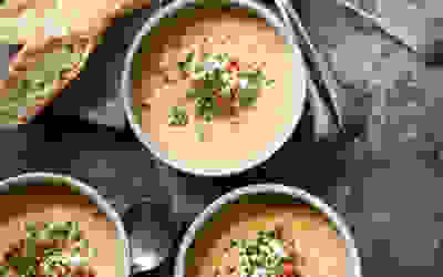 Apple, parsnip and cheddar soup