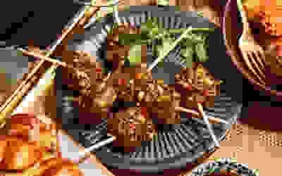 Sticky Beef Teriyaki Skewers