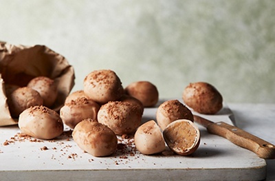 Almond butter 'new potato' truffles