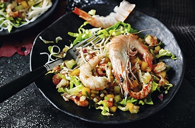 Asian-style seafood salad
